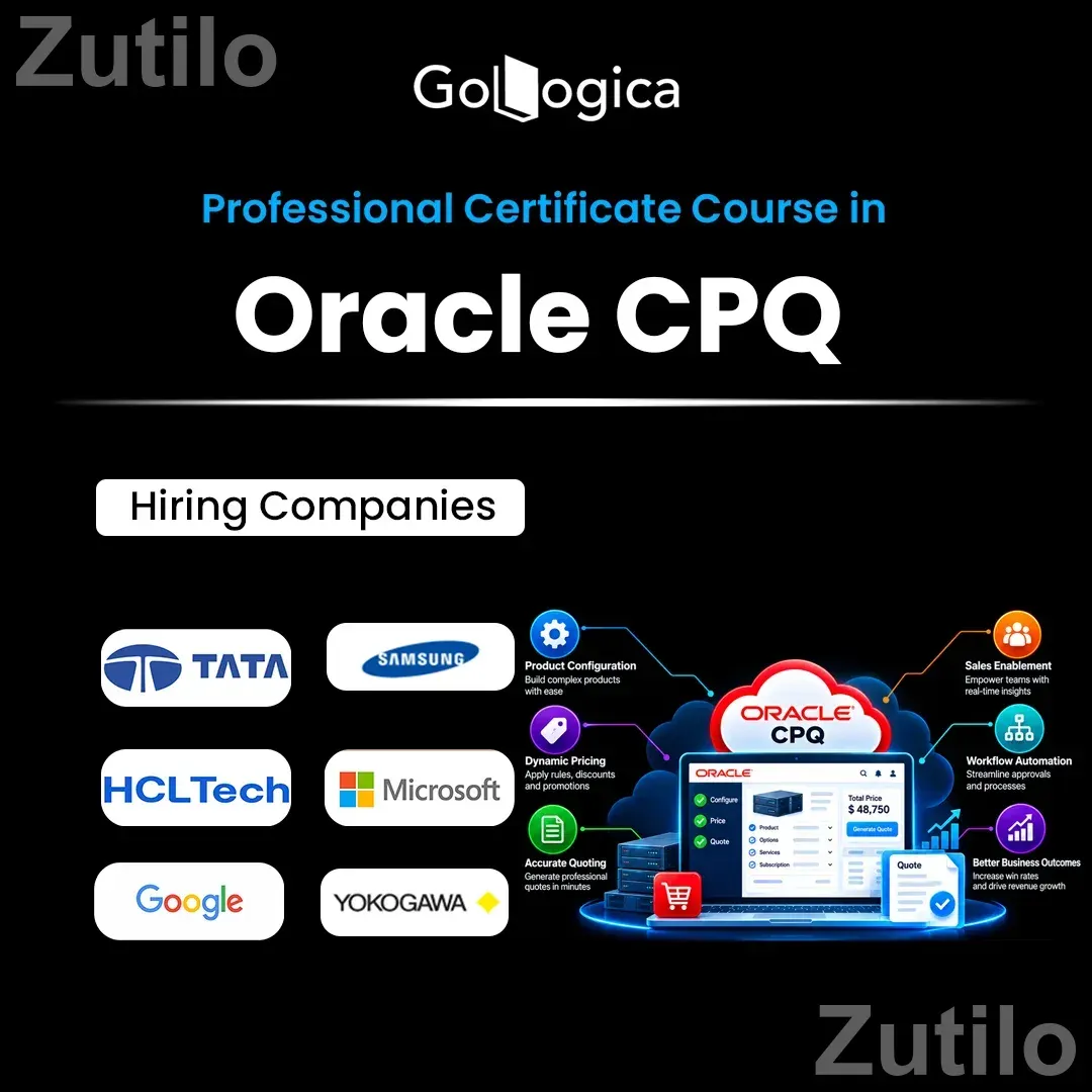 Salesforce CPQ Training | Master Quote-to-Cash Skills Online Training By GoLogica - પ્રોગ્રામ માટેની વસ્તુઓ - અમદાવાદ શહેર - Image 2