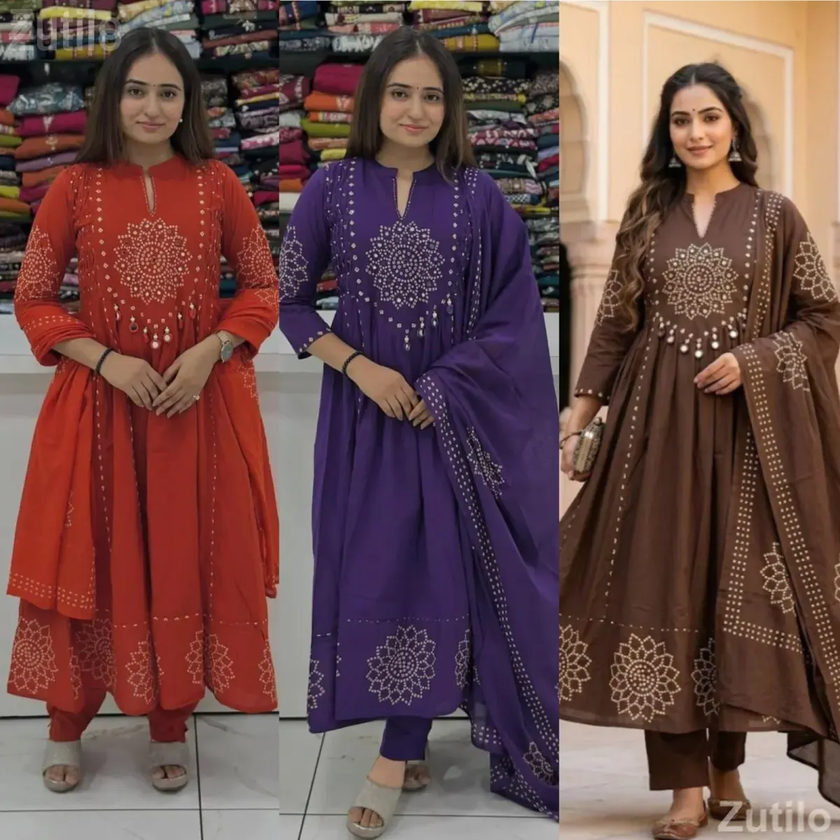 Anarkali suits - ફેશન ઍક્સેસરીઝ - અમદાવાદ શહેર - Image 1