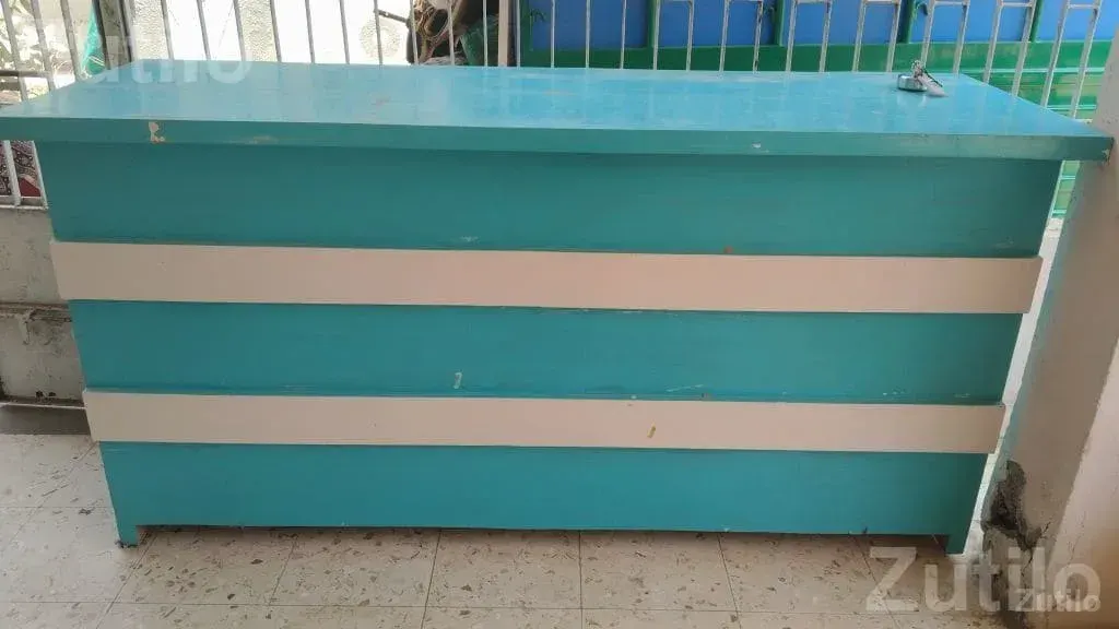 Blue and White Shop Counter Table - ઓફિસ ફર્નિચર - સાણંદ - Image 2