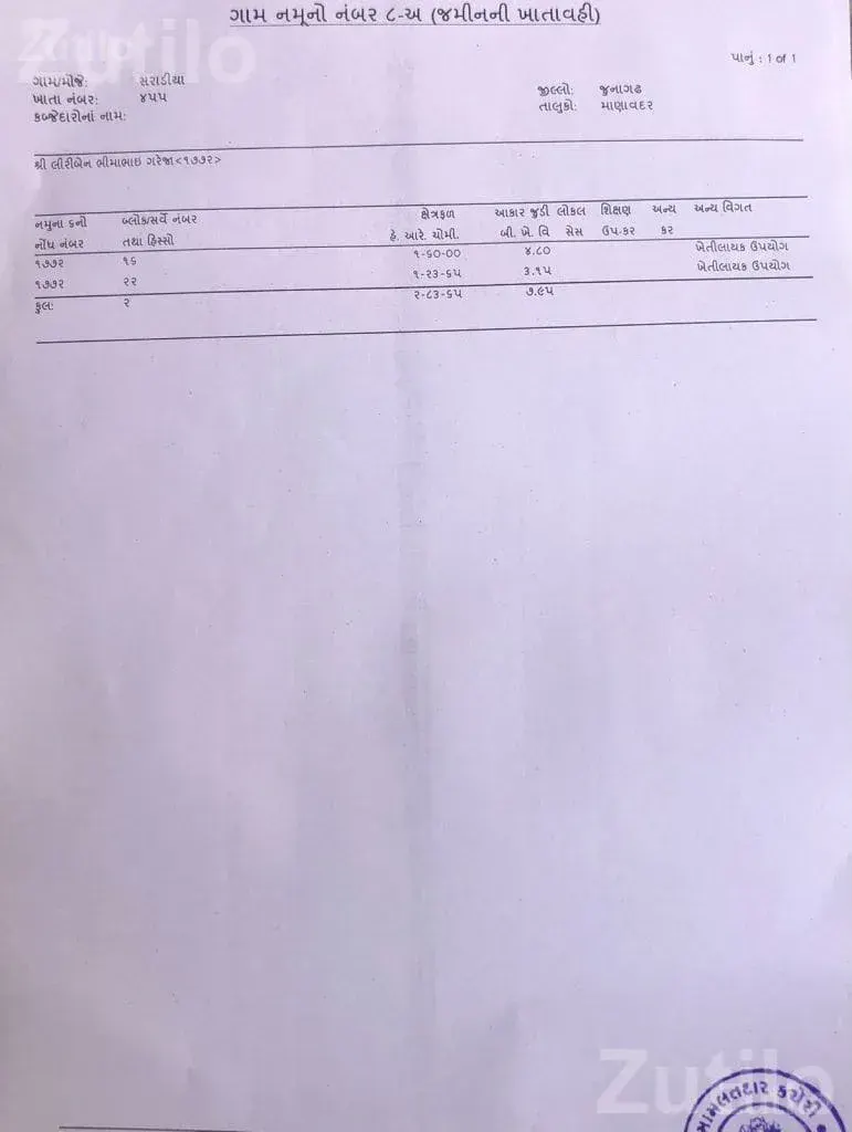 20 Vigha Agricultural Land for Sale Near Manavadar - Land & Plots - Junagadh City - Image 3