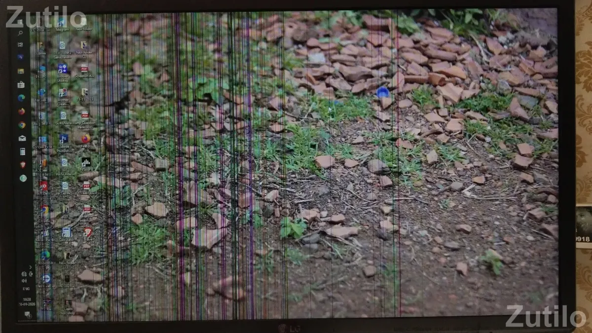 LG 22 Full HD IPS Monitor (Model 22MP56HQ-T) glitching lines on screen - લેપટોપ અને કમ્પ્યુટર - સિહોર - Image 2