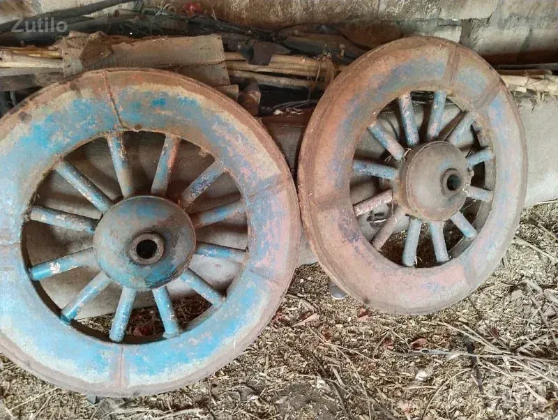 Iron Bullock Cart Wheels Pair - Auto Parts - Sutrapada - Image 2