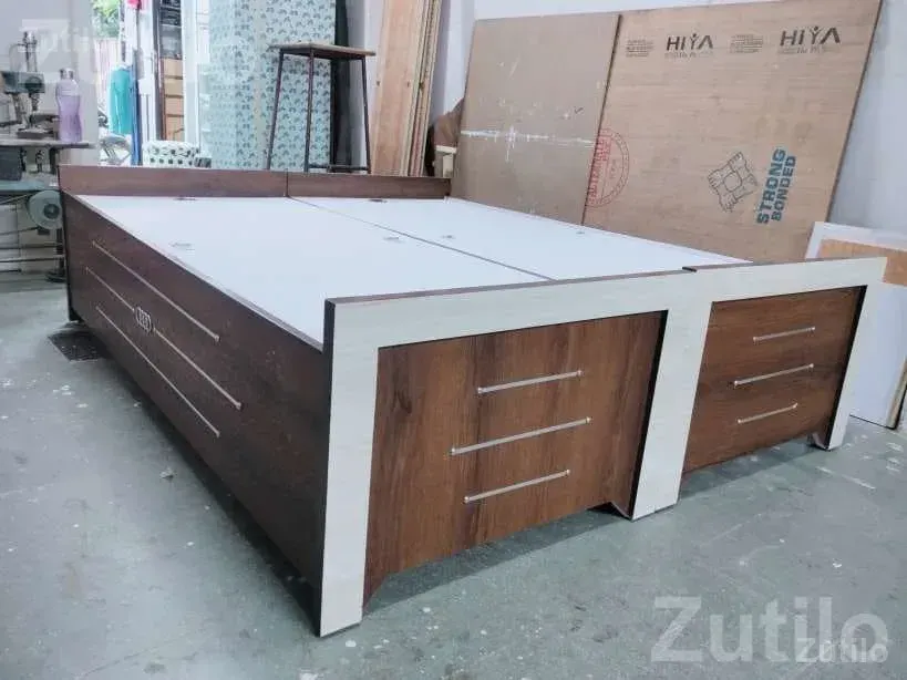 Wooden Bed Frame in 15 mm Plywood - Beds & Mattresses - Rajkot City - Image 2