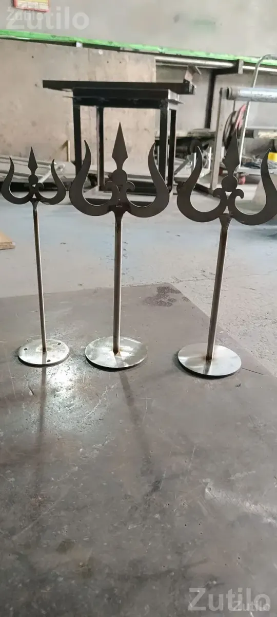 Stainless Steel Trishul Stand for Mandir - પ્રોગ્રામ માટેની વસ્તુઓ - બાવળા - Image 3