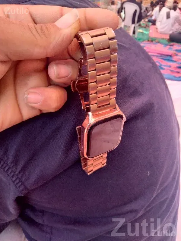 Gold Metal Strap Smart Watch - Smart Watches - Keshod - Image 2