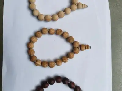 Handmade Wooden Bead Bracelets Set Handmade Wooden Bead Bracelets Set