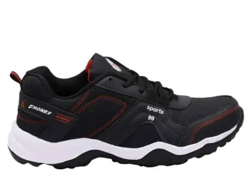 Stylish Grey Orange Sneakers for Men - મોબાઇલ ફોન - રણાવાવ - Image 3