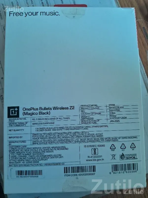 OnePlus Bullets Wireless Z2 Neckband - મોબાઇલ ફોન - કોડીનાર - Image 2