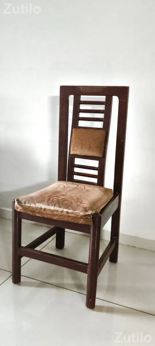 6-Seater Wooden Dining Table Set with Glass Top + Free Dining Cover - ડાઇનિંગ ટેબલ અને સેટ - અમદાવાદ શહેર - Image 3