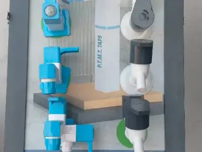 PVC Water Taps and Pipe Fittings Display