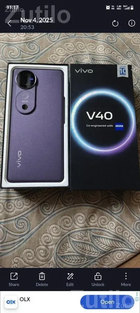 Vivo V40 8GB 128GB with Box - મોબાઇલ ફોન - અંજાર - Image 3