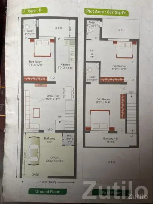 3 BHK House for Sale in Green Villa - ઘર વેચાણ માટે - ભાણવડ - Image 2