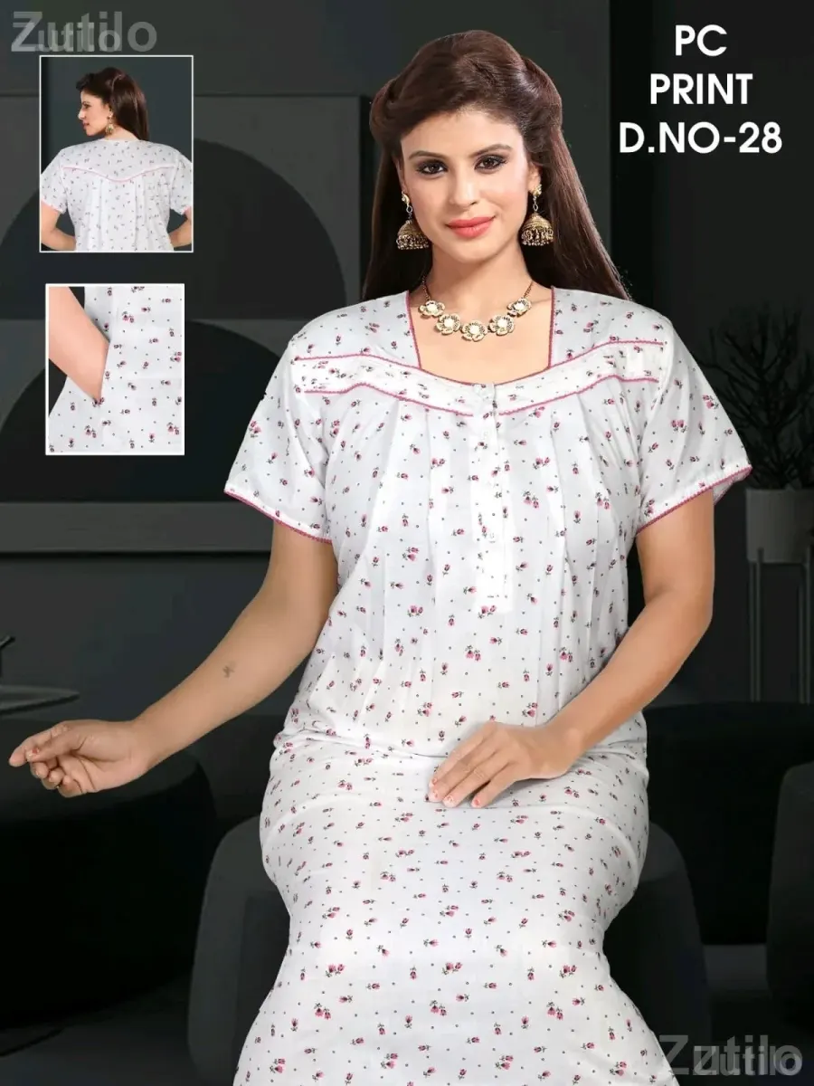 Women’s Printed Nighty XXL - મહિલાઓના કપડા - રાણપુર - Image 3