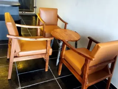 7 chair 2 coffee table 1 bakery bread display unit , one 8x4 LED mirror 7 chair 2 coffee table 1 bakery bread display unit , one 8x4 LED mirror