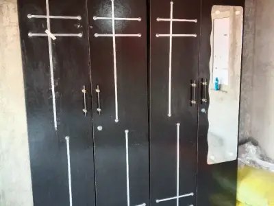 Four Door Cupboard with Mirror for Sale Four Door Cupboard with Mirror for Sale