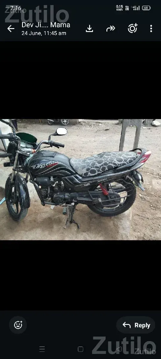 2015 Hero Passion Black Commuter Bike - બાઇક્સ - કેશોદ - Image 2