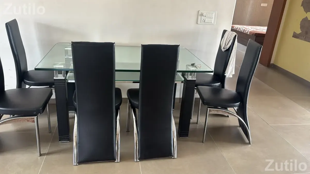 6 seater glass dining table - Dining Tables & Sets - Ahmedabad City - Image 2