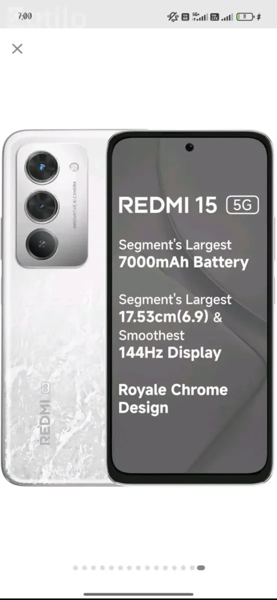 Redmi 15 5G Smartphone - મોબાઇલ ફોન - વલસાડ - Image 4
