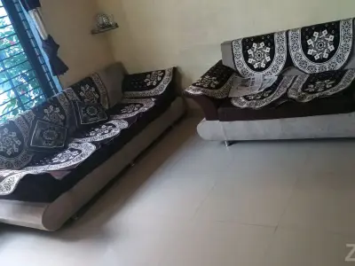 Fabric Sofa Set with Printed Covers Fabric Sofa Set with Printed Covers