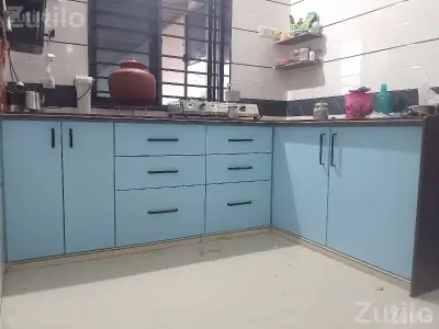 Light Blue Kitchen Storage Cabinets