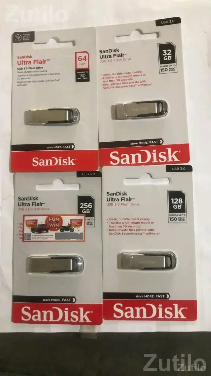 SanDisk Ultra USB 3.0 Flash Drive 32GB 64GB 128GB - Accessories - Rajkot City - Image 3