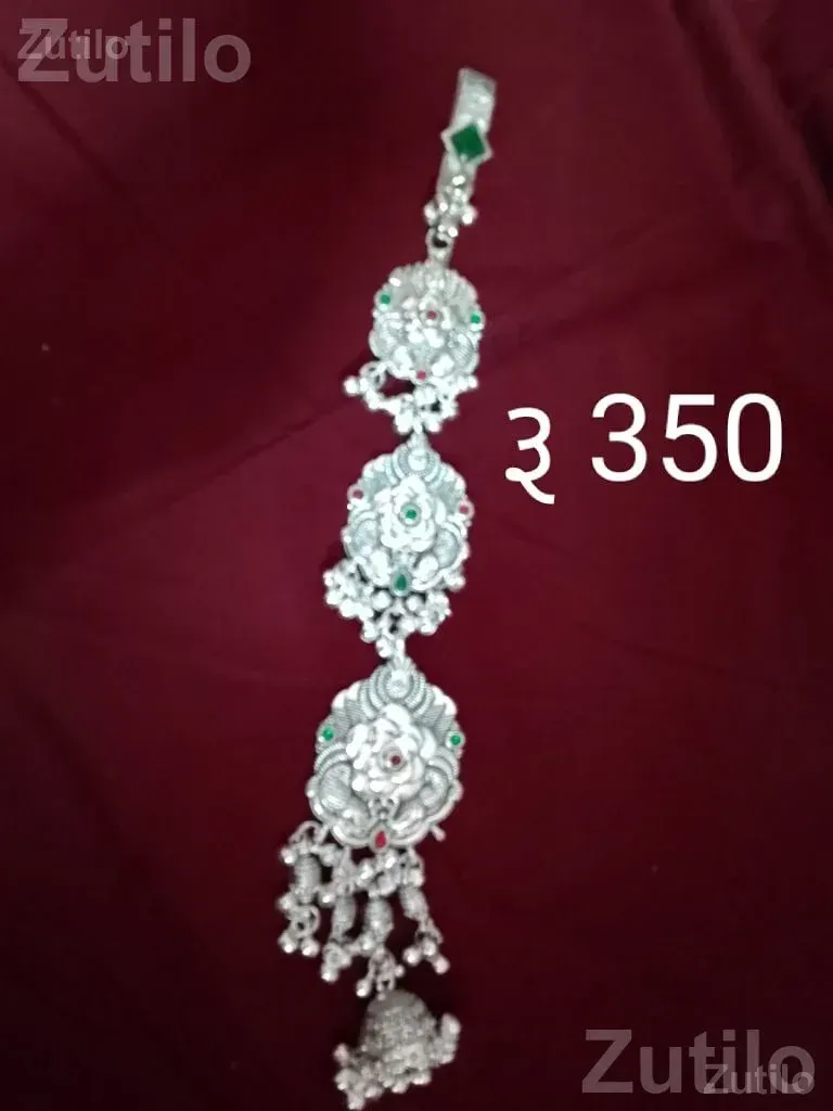 Traditional Silver Tone Kada Necklace - Fashion Accessories - Rajkot City - Image 2