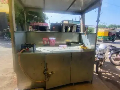 Tea and Snacks Stainless Steel Counter Table Tea and Snacks Stainless Steel Counter Table