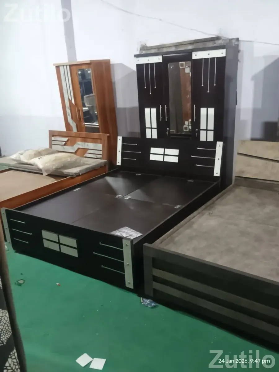 New brand 6 by 4 double bed direct factory wholesale price colour option available - પલંગ અને ગાદલા - દસ્ક્રોઇ - Image 4