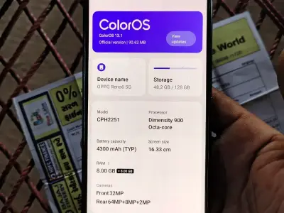 oppo Reno 6 5G ત્રણ વર્ષ વાપરેલો oppo Reno 6 5G ત્રણ વર્ષ વાપરેલો