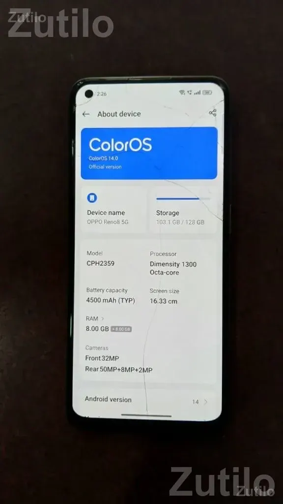 OPPO Reno8 5G 8GB 128GB with Box and Bill - Mobile Phones - Patan City - Image 4