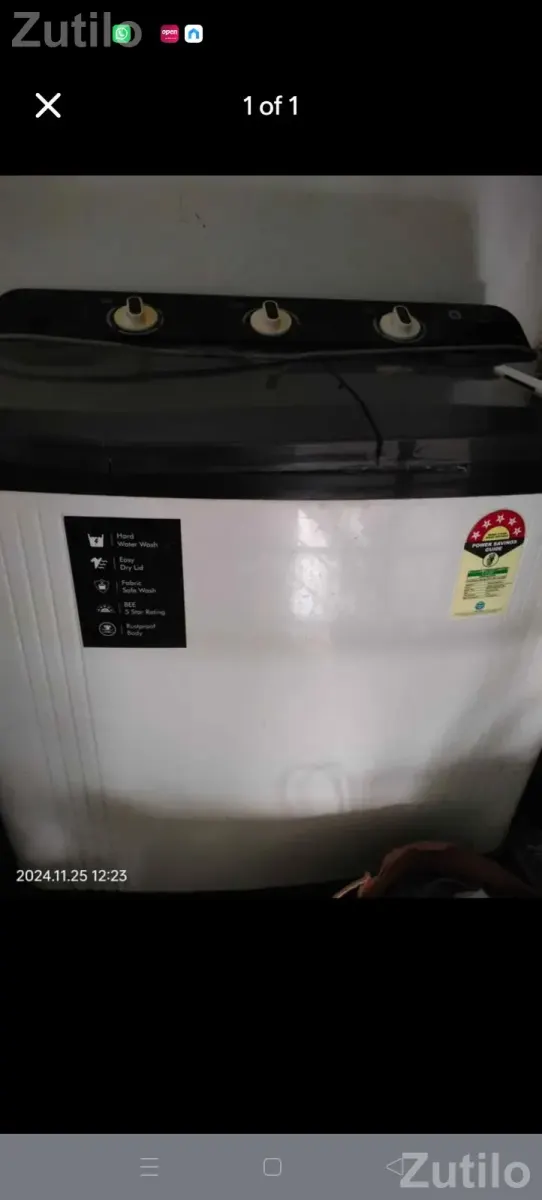 Semi automatic washing machine fully functional - વોશિંગ મશીનો - અમદાવાદ શહેર - Image 1