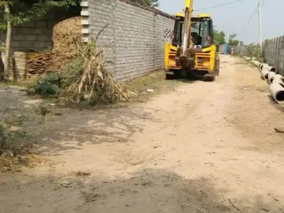 Pipeline Digging and Paver Block Fitting Work Pipeline Digging and Paver Block Fitting Work