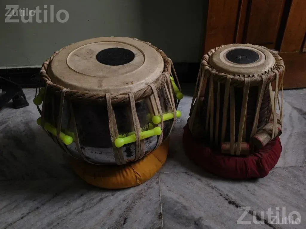 Tabla Pair with Cushions for Practice - સંગીત સાધનો - જસદણ - Image 3