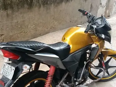 2011 Yellow Single Cylinder Motorcycle