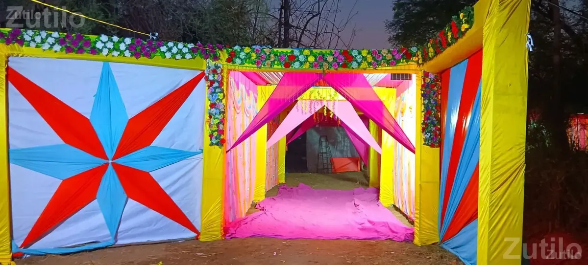 Ganesh Mandap Event Tent Setup - પ્રોગ્રામ માટેની વસ્તુઓ - તારાપુર - Image 2