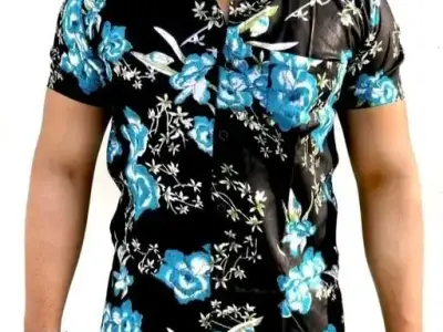 Men's Rayon Floral Short Sleeve Shirt Men's Rayon Floral Short Sleeve Shirt