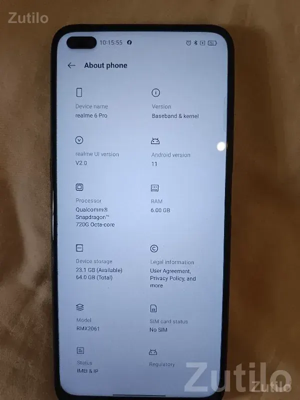 Realme 6 Pro Blue Quad‑Camera Phone - મોબાઇલ ફોન - રાજકોટ શહેર - Image 3