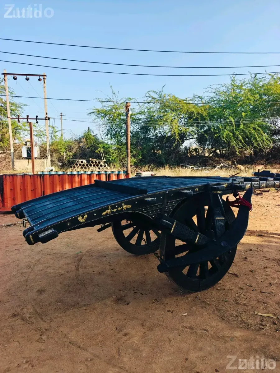Antique Kutchi Bullock Cart Wooden Brass Work - Event Items - Bhuj - Image 5