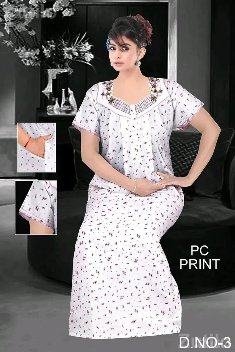 Women’s Printed Nighty XXL - મહિલાઓના કપડા - રાણપુર - Image 4