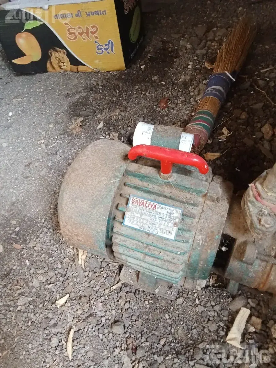 Used Water Pump Motor with Pipe Fittings - પમ્પ અને મોટર્સ - ભેસાણ - Image 2