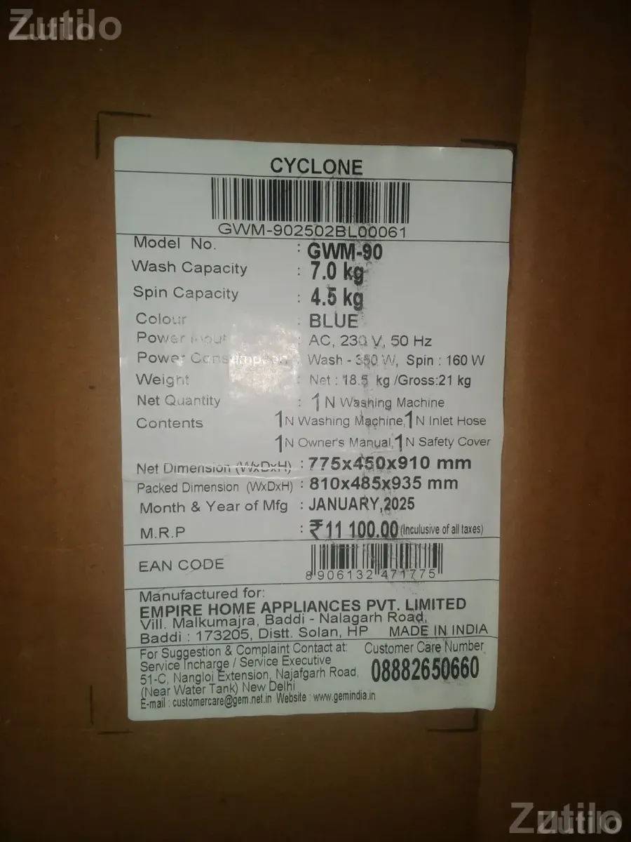 Semi Automatic Washing Machine Like New - વોશિંગ મશીનો - વડોદરા શહેર - Image 2