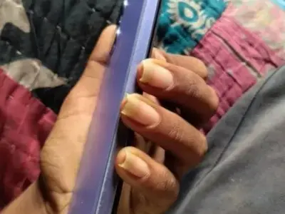 1 Year Old Purple Smartphone in Good Condition