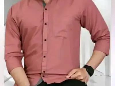 Men's Casual Full Sleeve Shirt Pink Men's Casual Full Sleeve Shirt Pink