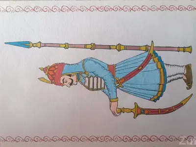 Maharana Pratap Decorative Wall Painting Maharana Pratap Decorative Wall Painting