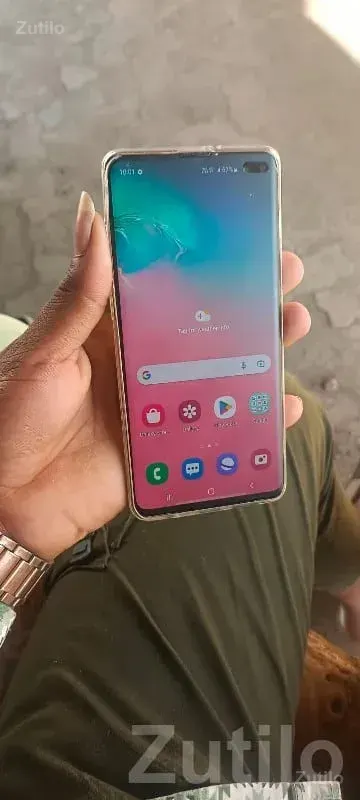 Samsung S10 Plus Pearl White Phone - મોબાઇલ ફોન - ભેસાણ - Image 3