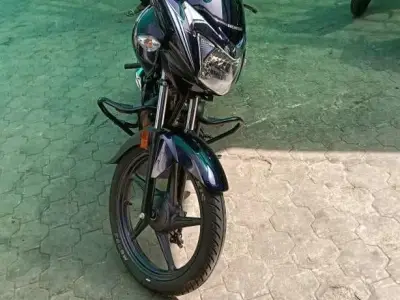 Honda Shine Blue Motorcycle on Running Loan