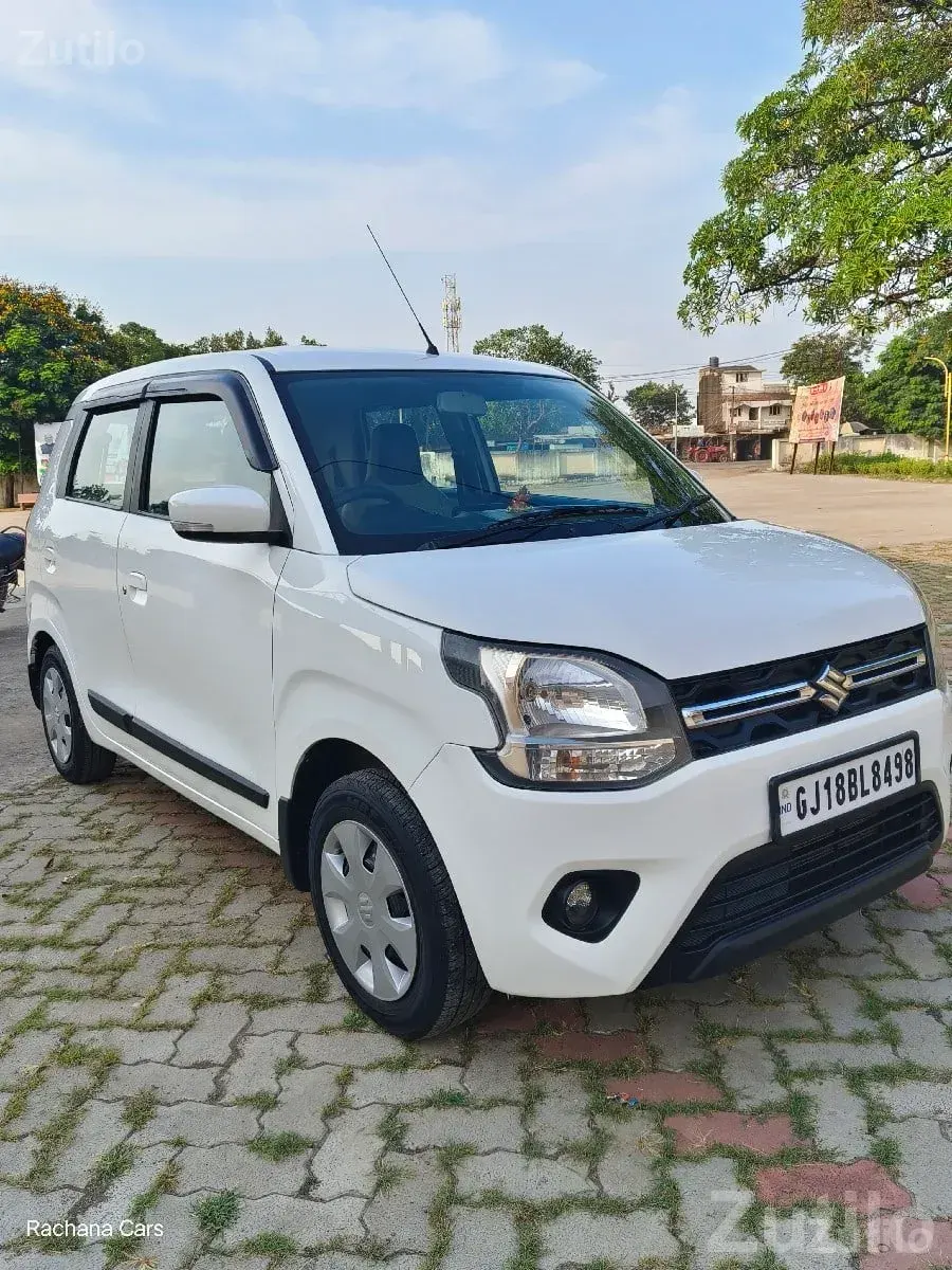 2020 Wagon R ZXI CNG – White Hatchback - Cars - Bhanvad - Image 2