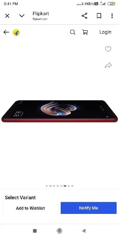 Slim Red Android Smartphone - મોબાઇલ ફોન - કલ્યાણપુર - Image 3