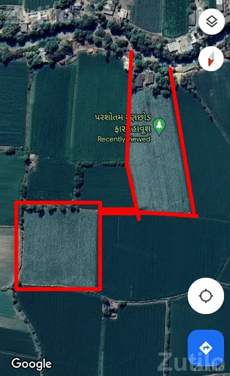 12.5 Vigha Agricultural Land with Water Source - Land & Plots - Keshod - Image 2