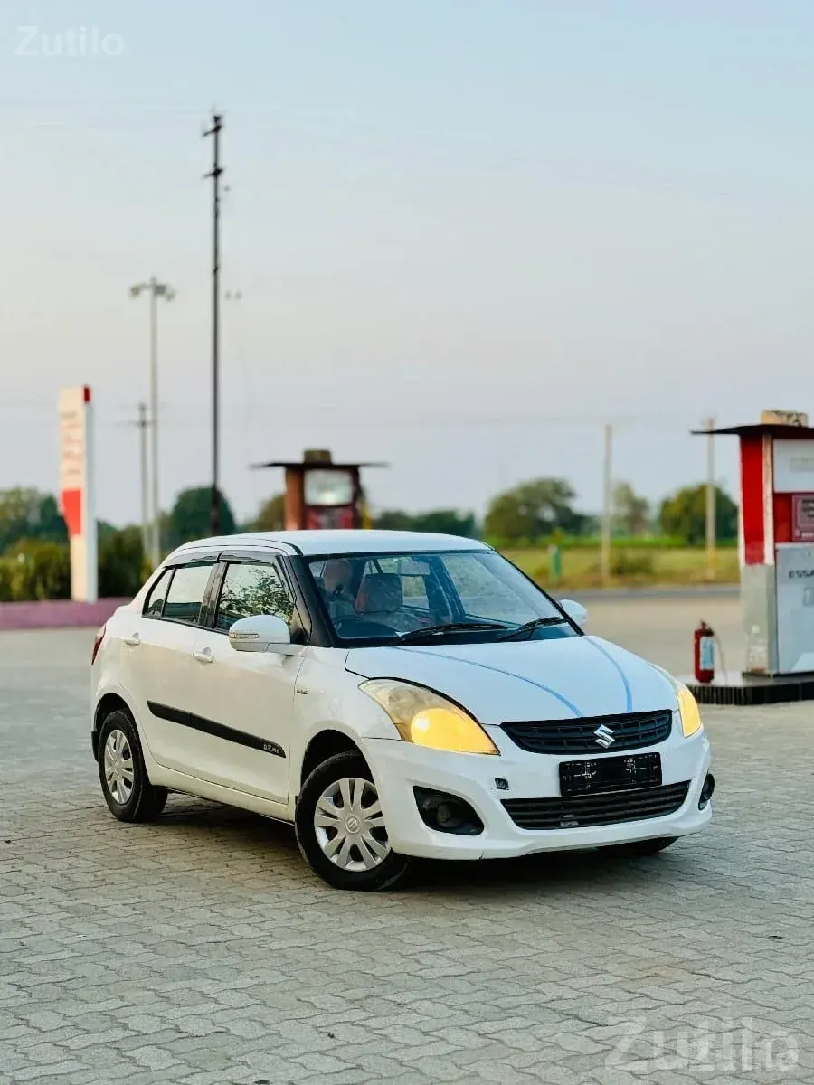 White Maruti Swift Dzire Sedan Car - કાર - કેશોદ - Image 3